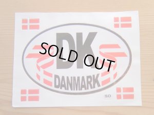 画像1: デンマーク　　ステッカー　　国旗×ロゴ