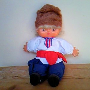 画像1: 【SALE】ハンガリー　　ペタンコ人形　　　民族衣装の女の子