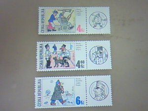 画像1: チェコ　　兵士シュベイク切手　　3枚セット　　1997年　　新品　