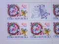 チェコ　　detem切手（子供のために）　　8枚シート　　2000年　　時計　　　新品