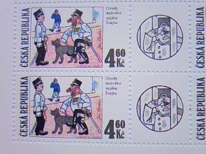 画像1: チェコ　　兵士シュベイク切手　Ａ　　8枚シート　　1997年　　　新品