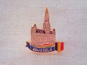 画像1: ベルギー　　　ピンバッジ　　ブリュッセル　　　市庁舎