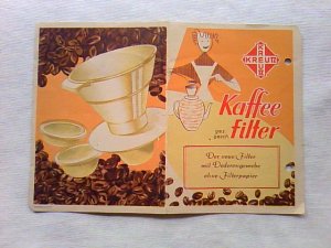 画像1: ドイツ　　　コーヒーフィルターの説明書