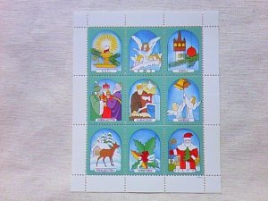 画像1: ハンガリー　　切手　　クリスマス　　9枚1シート