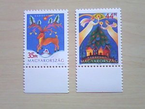 画像1: ハンガリー　　切手　　クリスマス　　2003年　　　2枚セット　　未使用