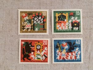 画像1: ドイツ　　切手（未使用）　　狼と7匹の子ヤギ　　　4枚セット　　　1963年