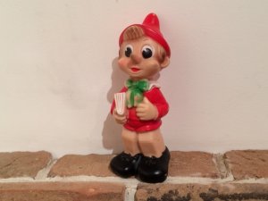画像1: イタリア　　ソフトビニール人形　　M.DEP 　 本を抱えるピノキオ　　