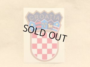 画像1: クロアチア　ステッカー 　国章