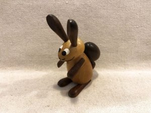 画像1: ドイツ　 木の人形　　　ウサギ　　A－３