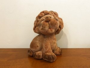 画像1: ロシア（ソヴィエト）　フロッキースポンジ加工の人形　ライオン
