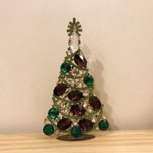 画像1: チェコ　ヴィンテージ  ガラスのクリスマスツリー  Lサイズ      (17)
