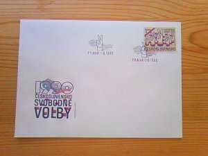 画像1: 【SALE】   チェコスロヴァキア　　FDC（1990年）　自由選挙