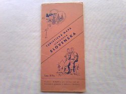 画像1: チェコスロヴァキア　　古い地図　　　STREDNE SLOVENSKO 　冊子付き