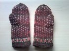 画像: エストニア　　おばあちゃんの編んだ手袋  　　ブラウン×グラデーション　(2)