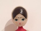 画像: ロシア　　プラスチック人形　　　ほっかむりの女の子　　　レッド　　