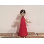 画像: ロシア　　プラスチック人形　　　ほっかむりの女の子　　　レッド　　