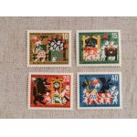 画像: ドイツ　　切手（未使用）　　狼と7匹の子ヤギ　　　4枚セット　　　1963年