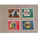 画像: ドイツ　　切手（未使用）　　かえるの王子様　　　　4枚セット　　　1966年　