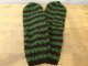 画像: リトアニア　　手編みの手袋　　　抹茶×ココア  　　Ｓサイズ