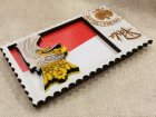 画像: ポーランド　　木のマグネット　　　国旗と国章　　　　新品