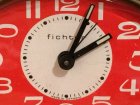画像: ドイツ　　手巻き置時計　  fichter　　ホワイト×レッド