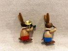画像: ドイツ　 木の人形　　ウサギ　２体セット　　(3)