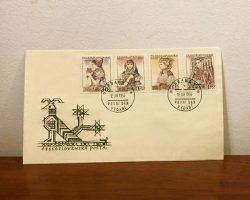 画像1: 【再入荷】チェコスロヴァキア　FDC　カレル・スヴォリンスキー　1956年　民族衣装  B