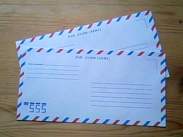 ロシア 郵便封筒 エアメール 2枚セット 東欧雑貨店 Obchod オプホット