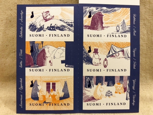 ヘルシンキで買ったムーミンシール切手 - コレクション